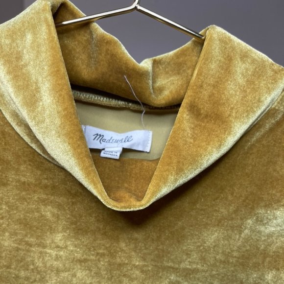 Madewell Velvet Mockneck Top - Picture 6 of 7